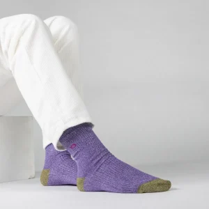 BILLYBELT Chaussettes en coton peigné Vintage - Indigo>Femme Chaussettes Fantaisie