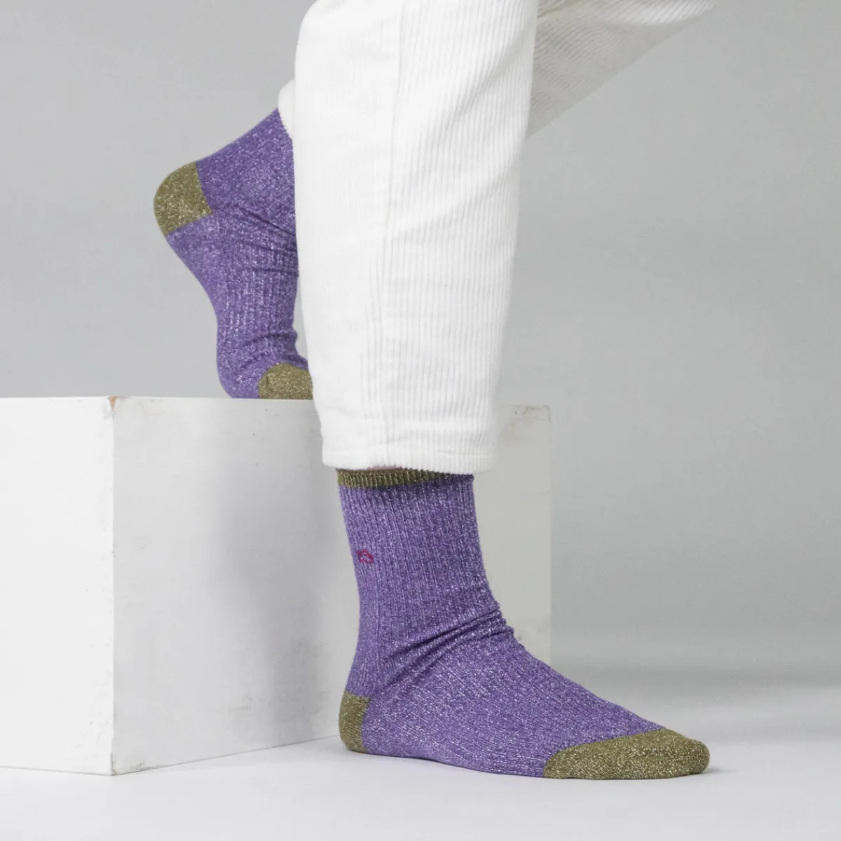 chaussettes_en_coton_peign_vintage__indigo_2.webp BILLYBELT Chaussettes en coton peigné Vintage - Indigo>Femme Chaussettes Fantaisie