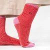 BILLYBELT Chaussettes en coton peigné Vintage - Rouge>Femme Chaussettes Fantaisie
