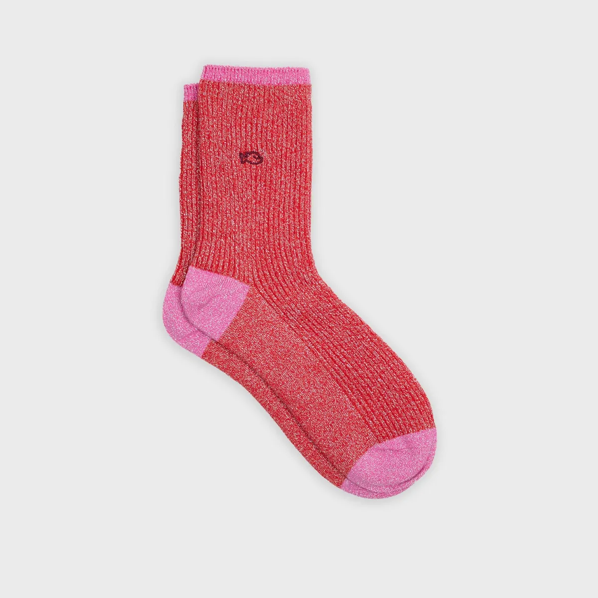 chaussettes_en_coton_peign_vintage__rouge_1.webp BILLYBELT Chaussettes en coton peigné Vintage - Rouge>Femme Chaussettes Fantaisie