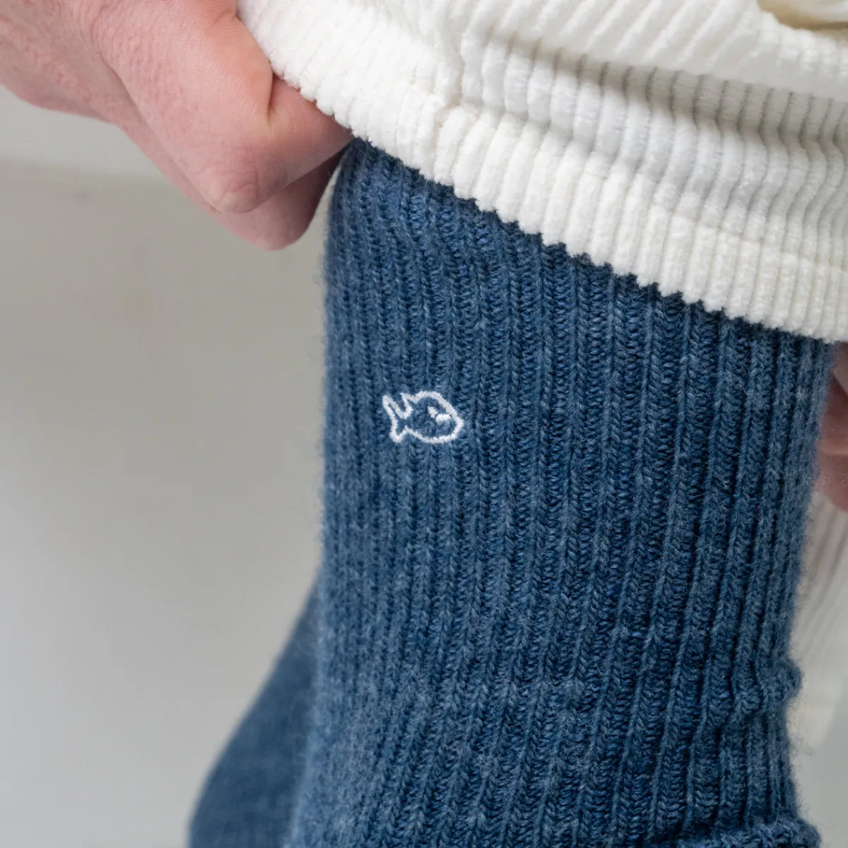 chaussettes_en_laine_avec_angora_bleu_chin_2.webp BILLYBELT Chaussettes en laine avec angora>Femme Chaussettes Chaudes | Chaussettes Unies