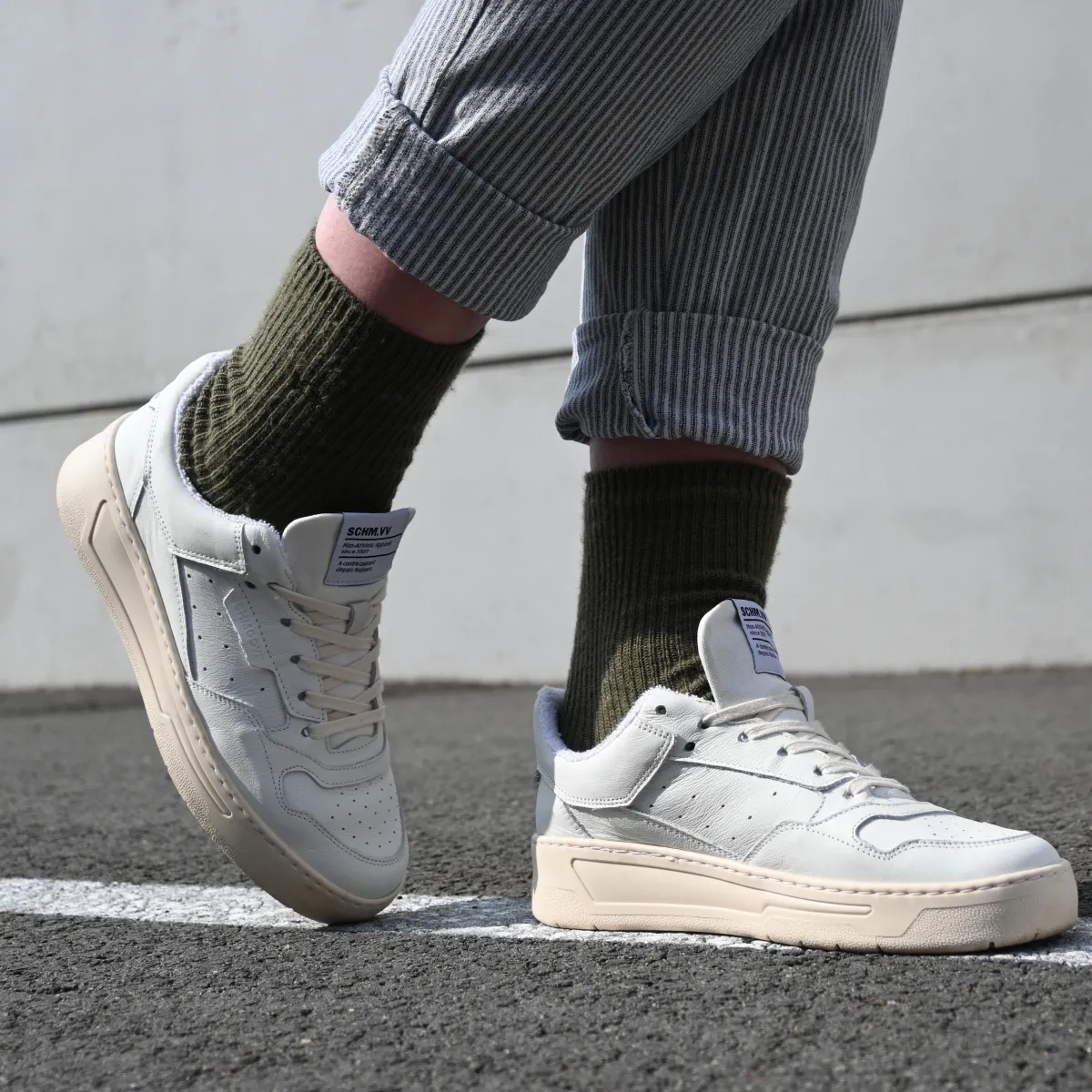 chaussettes_en_laine_avec_angora_kaki_0.webp BILLYBELT Chaussettes en laine avec angora>Femme Chaussettes Chaudes | Chaussettes Unies