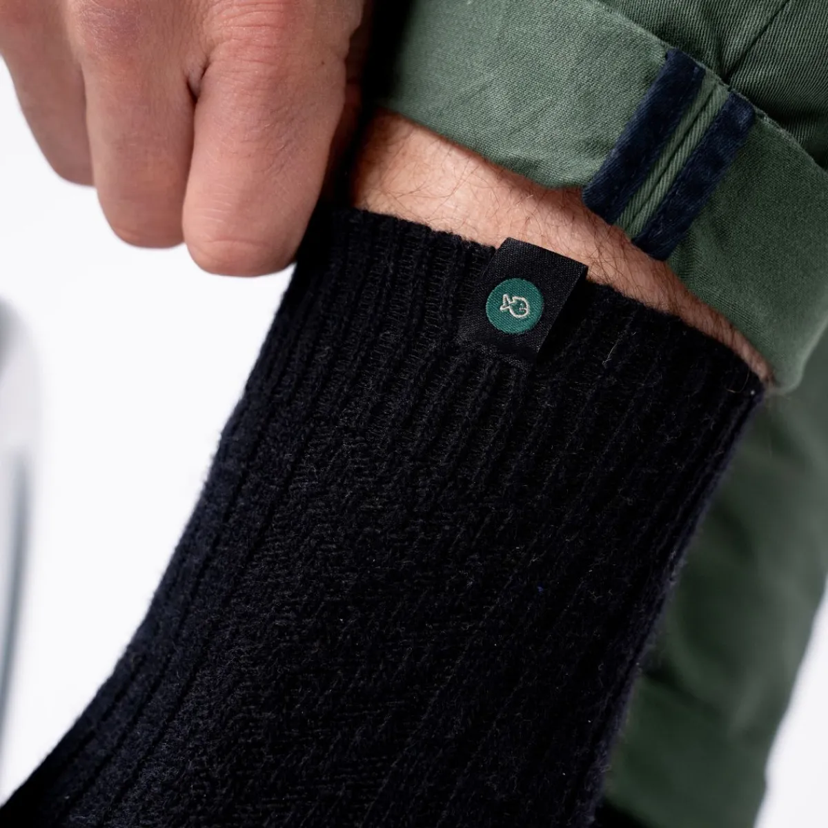 chaussettes_en_laine_noir_3.webp BILLYBELT Chaussettes en laine>Homme Chaussettes Chaudes | Chaussettes Unies