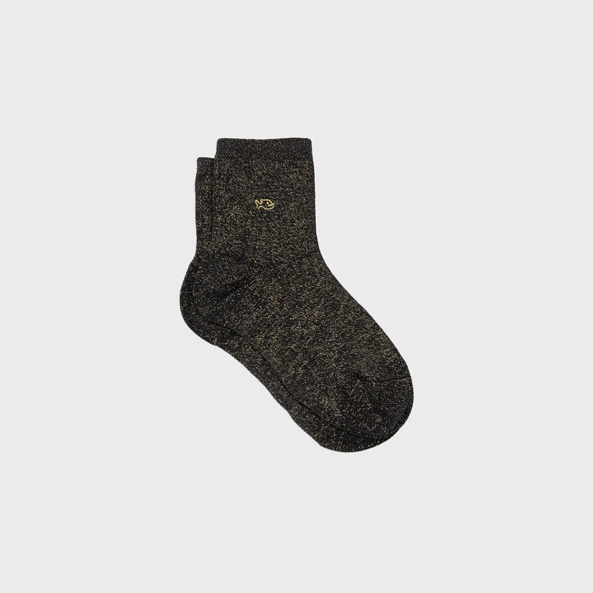 chaussettes_pailletes_en_coton_peign_unies__noir_minral_1.webp BILLYBELT Chaussettes pailletées en coton peigné Unies - Noir minéral>Femme Chaussettes Unies