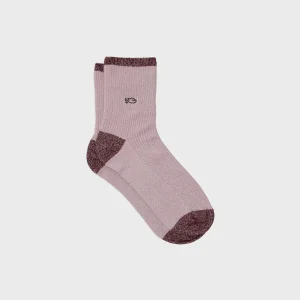 BILLYBELT Chaussettes pailletées en coton peigné Vintage - Rose>Femme Chaussettes Fantaisie
