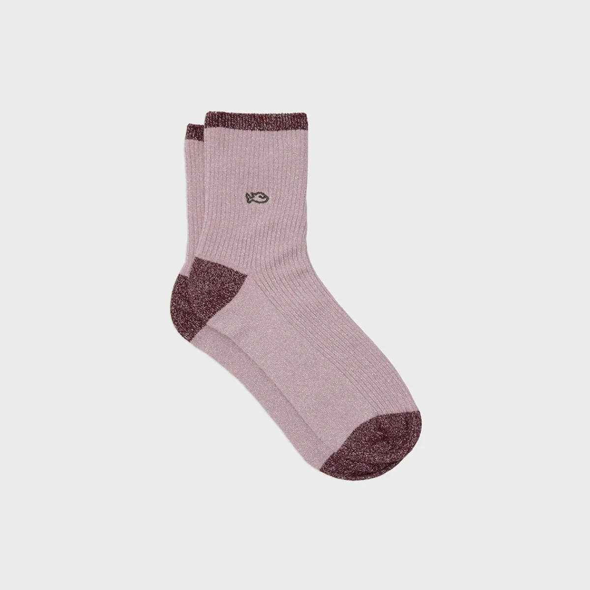 chaussettes_pailletes_en_coton_peign_vintage__rose_1.webp BILLYBELT Chaussettes pailletées en coton peigné Vintage - Rose>Femme Chaussettes Fantaisie