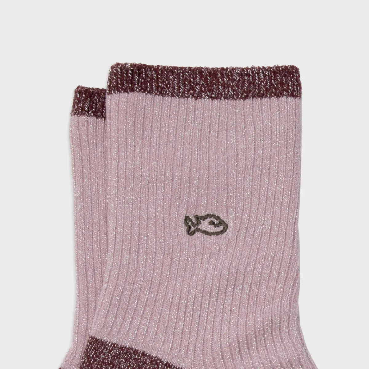 chaussettes_pailletes_en_coton_peign_vintage__rose_4.webp BILLYBELT Chaussettes pailletées en coton peigné Vintage - Rose>Femme Chaussettes Fantaisie