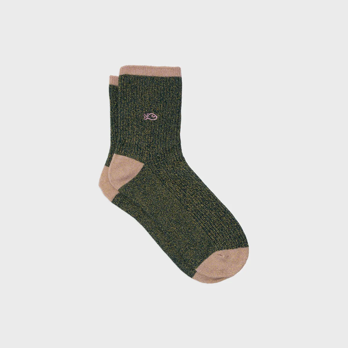 chaussettes_pailletes_en_coton_peign_vintage__vert_1.webp BILLYBELT Chaussettes pailletées en coton peigné Vintage - Vert>Femme Chaussettes Fantaisie