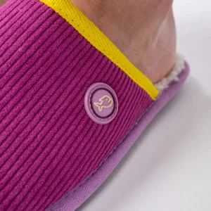 BILLYBELT Chaussons en velours côtelé Rose> Chaussons