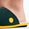 BILLYBELT Chaussons en velours côtelé Vert> Chaussons
