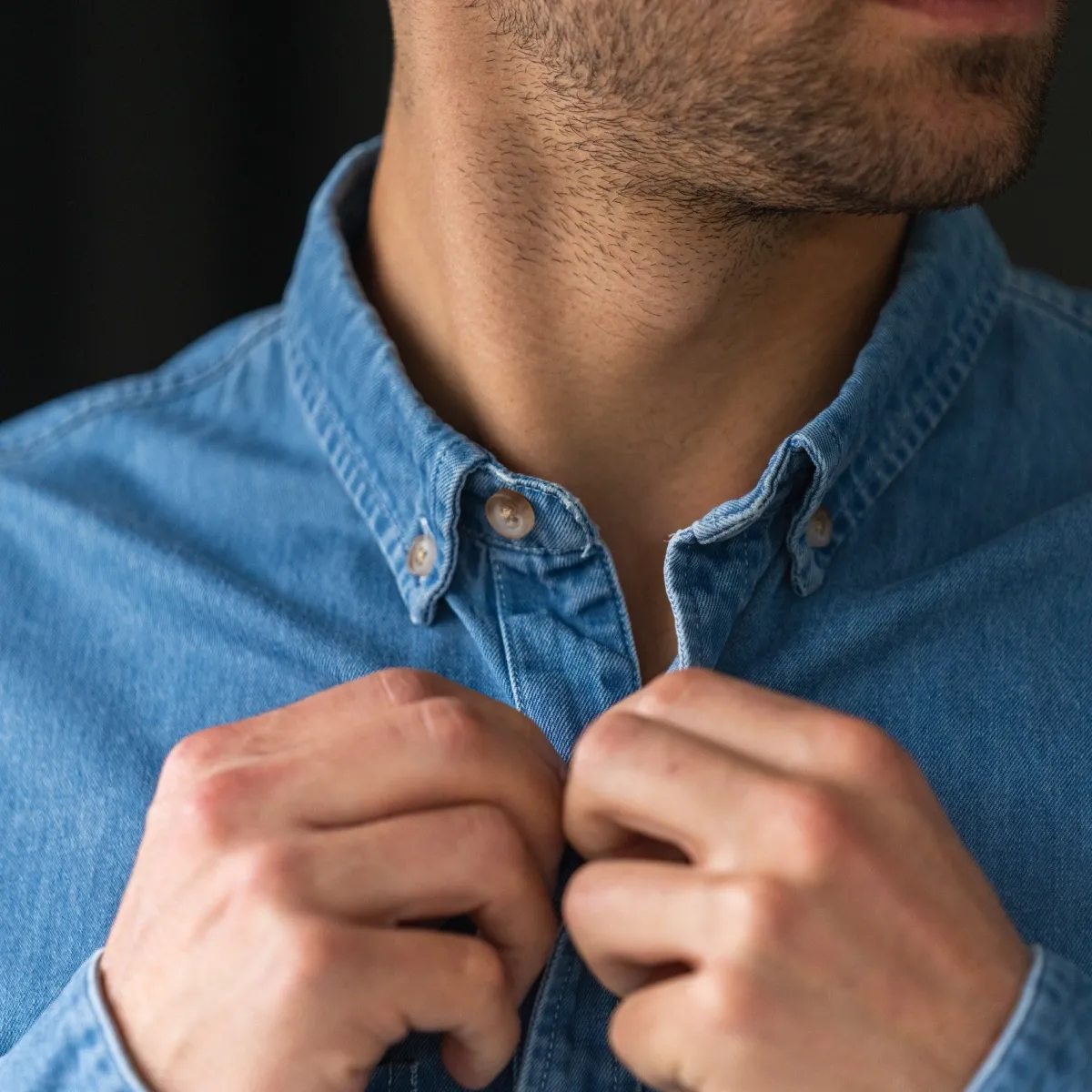 chemise_en_denim_bleu_ciel_4.webp BILLYBELT Chemise en denim> Chemises Et Surchemises