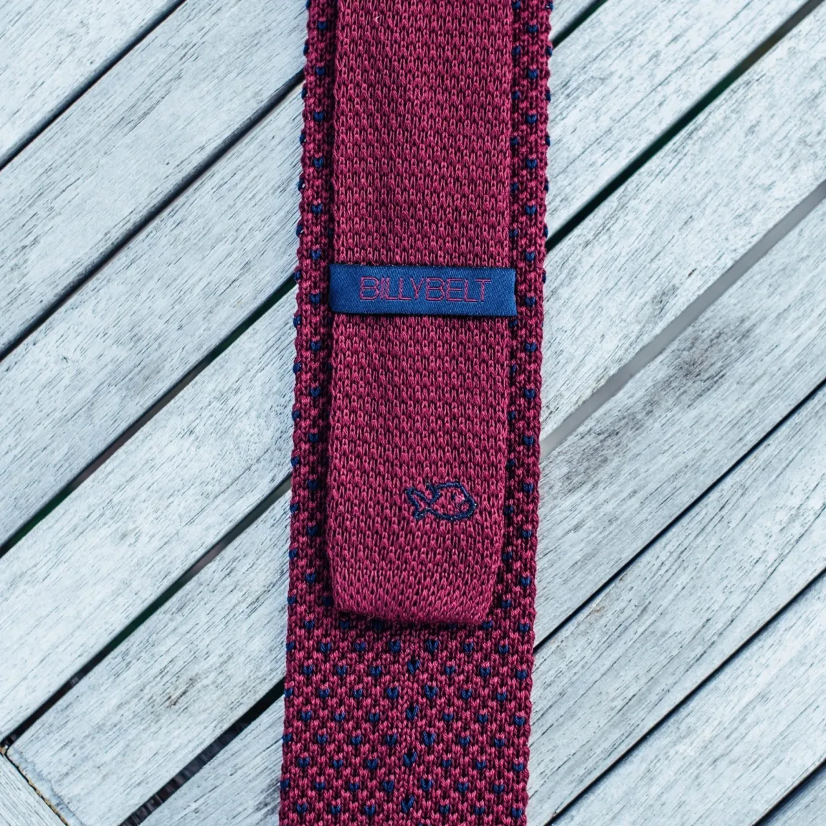 cravate_tricot_bordeaux_et_bleu_2.webp BILLYBELT Cravate tricot> Noeuds Papillons Et Cravates