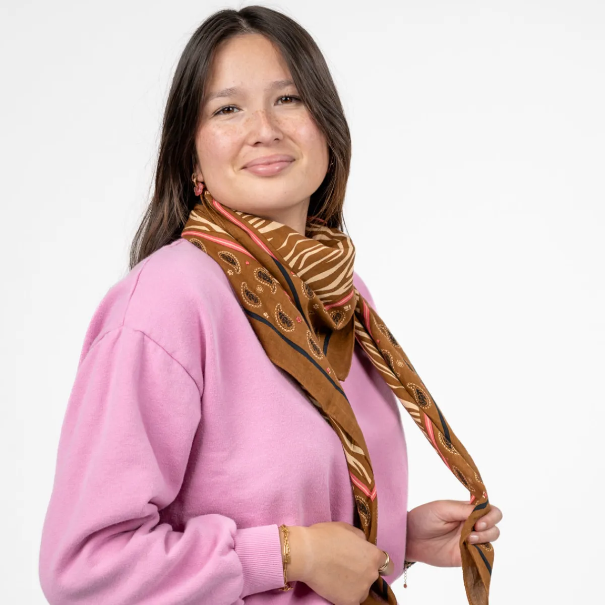 foulard__coton_biologique_ambre_1.webp BILLYBELT Foulard 100% coton biologique>Femme Pour Femme