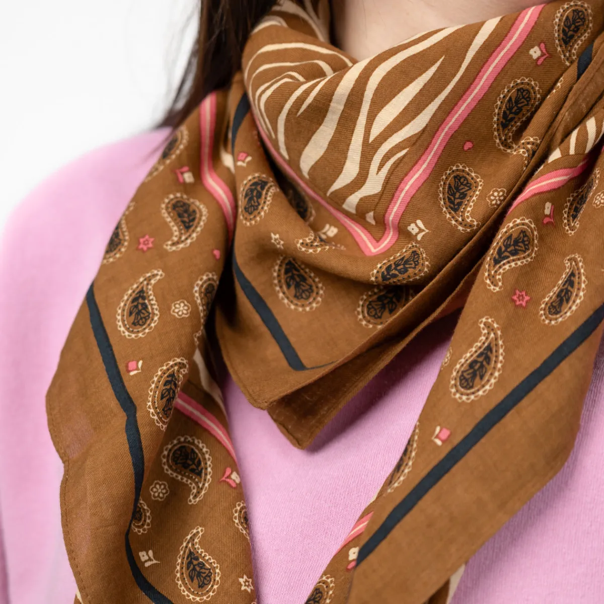 foulard__coton_biologique_ambre_4.webp BILLYBELT Foulard 100% coton biologique>Femme Pour Femme