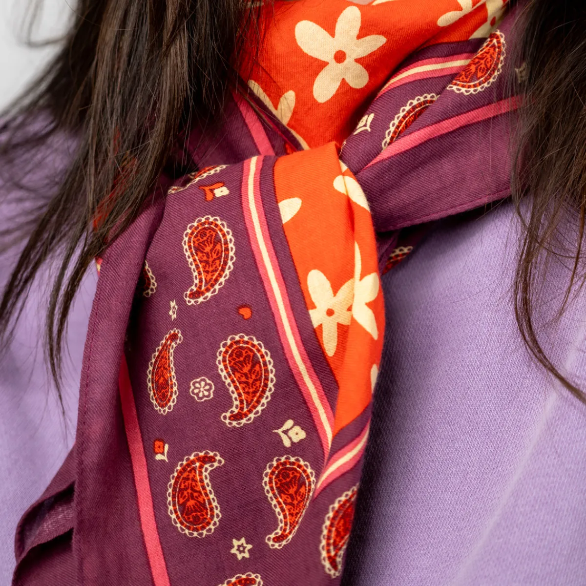 foulard__coton_biologique_clestine_3.webp BILLYBELT Foulard 100% coton biologique>Femme Pour Femme