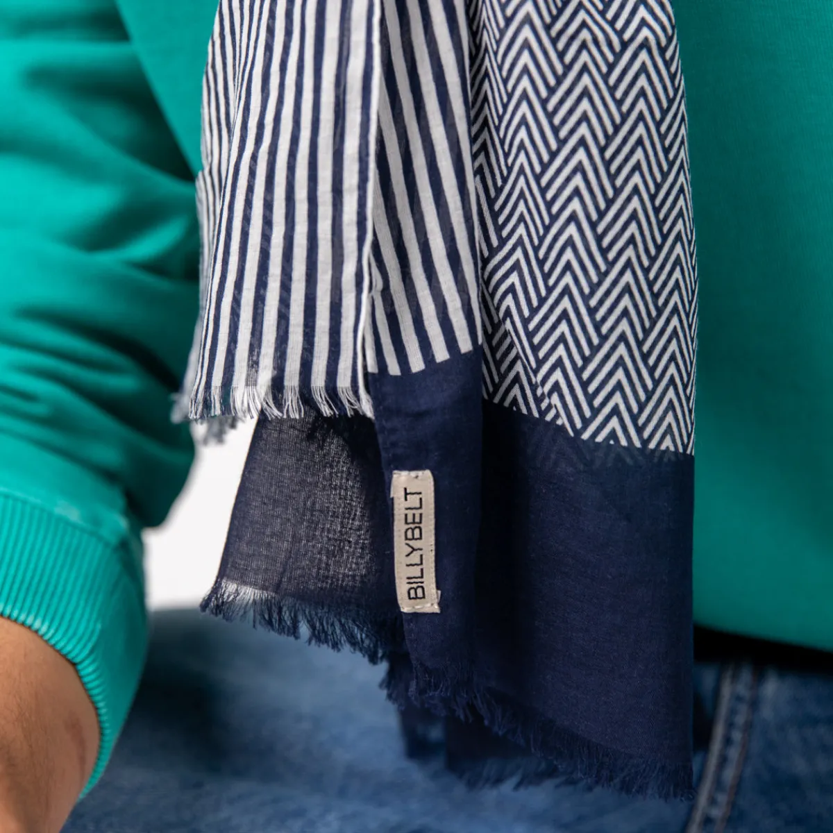 foulard__coton_biologique_dinard_2.webp BILLYBELT Foulard 100% coton biologique>Homme Pour Homme