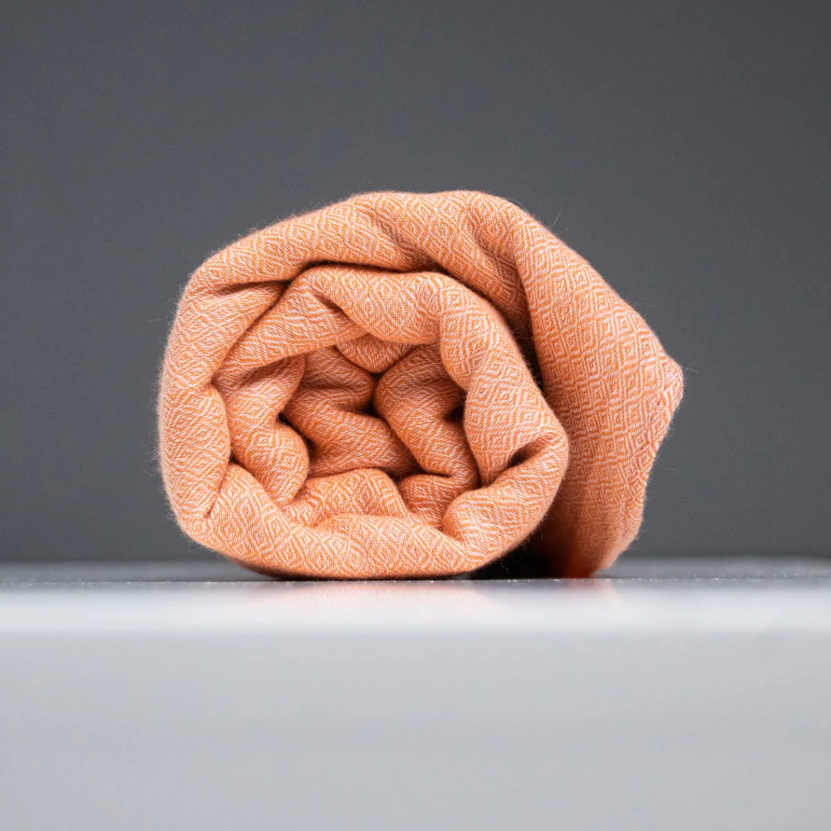 foulard__coton_biologique_jacquard_orange_5.webp BILLYBELT Foulard 100% coton biologique Jacquard>Homme Pour Homme