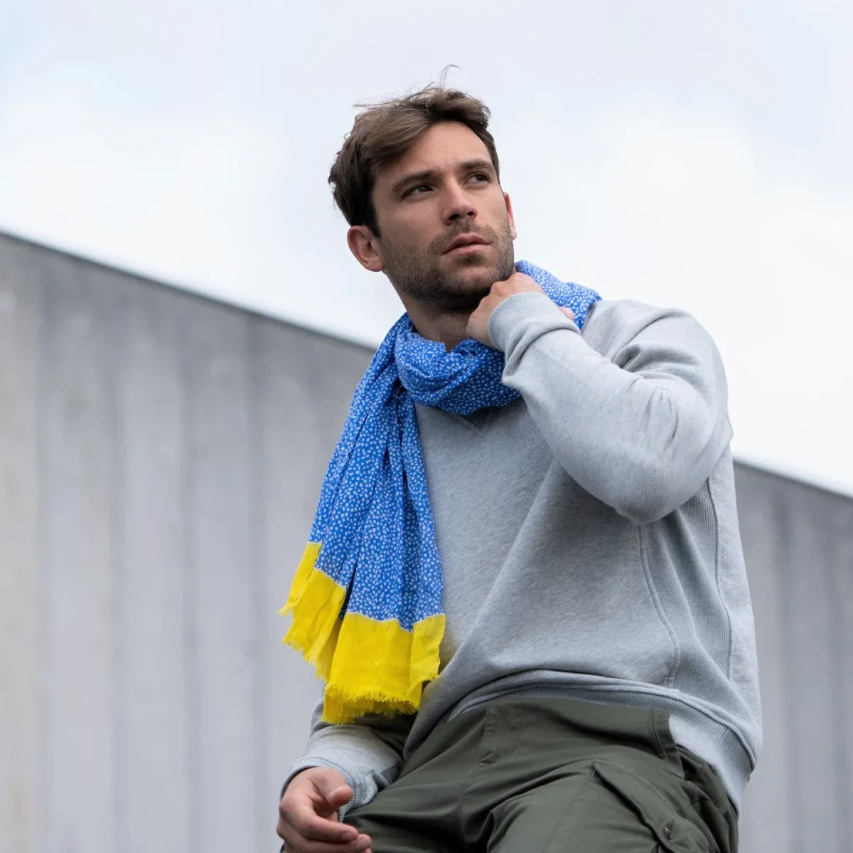 foulard__coton_biologique_santorin_4.webp BILLYBELT Foulard 100% coton biologique Santorin>Homme Pour Homme