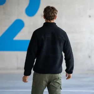 BILLYBELT Pull sherpa col zippé Ebène>Homme Vestes Et Pulls En Sherpa Homme
