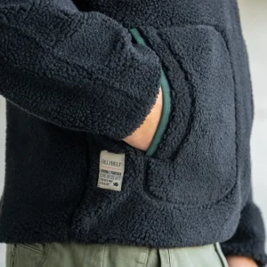 BILLYBELT Pull sherpa col zippé Ebène>Homme Vestes Et Pulls En Sherpa Homme