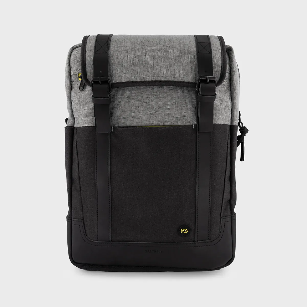 sac__dos_rectangulaire_en_coton_dperlant_gris_et_noir_1.webp BILLYBELT Sac à dos rectangulaire en coton déperlant> Sacs À Dos