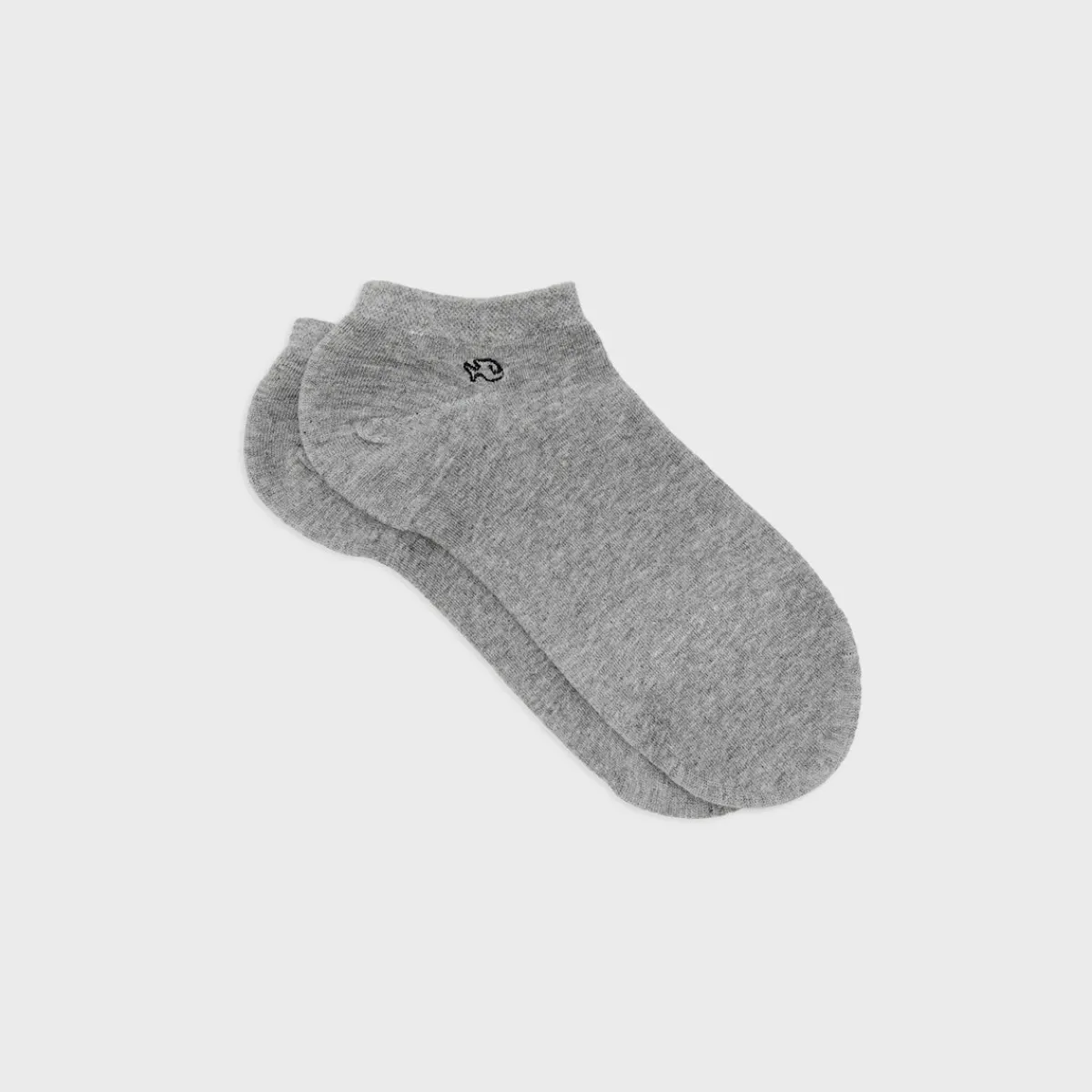 socquettes_en_coton_peign__unies__gris_chin_1.webp BILLYBELT Socquettes en coton peigné Unies - chiné>Homme Chaussettes Basses