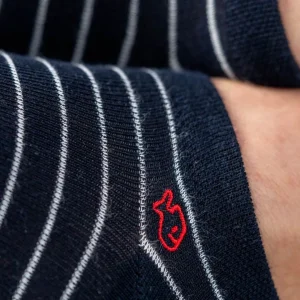 BILLYBELT Socquettes en coton peigné A rayures fines ->Homme Chaussettes Basses