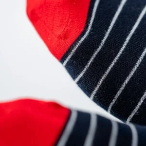 BILLYBELT Socquettes en coton peigné A rayures fines ->Homme Chaussettes Basses