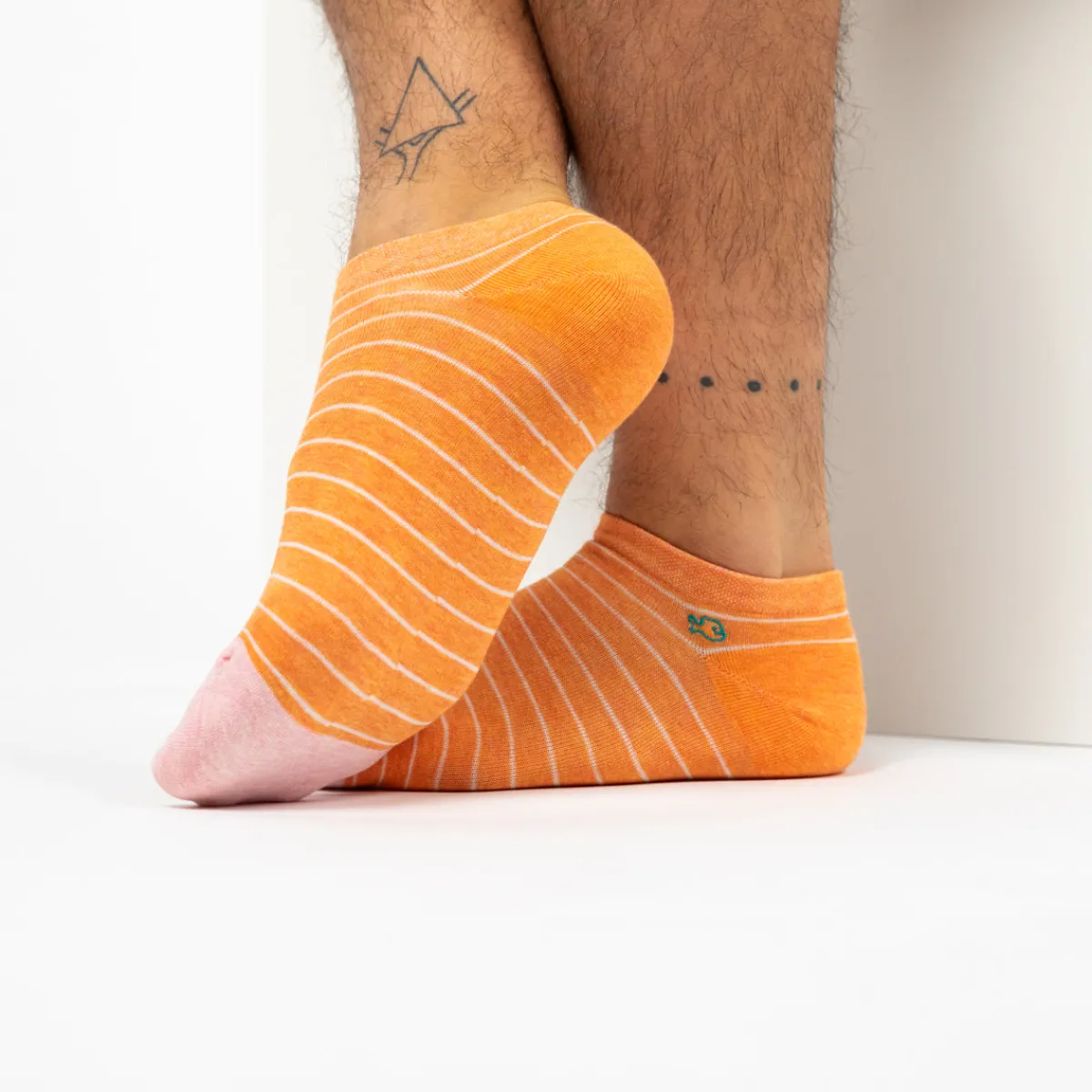 BILLYBELT Socquettes en coton peigné A rayures fines ->Homme Chaussettes Basses