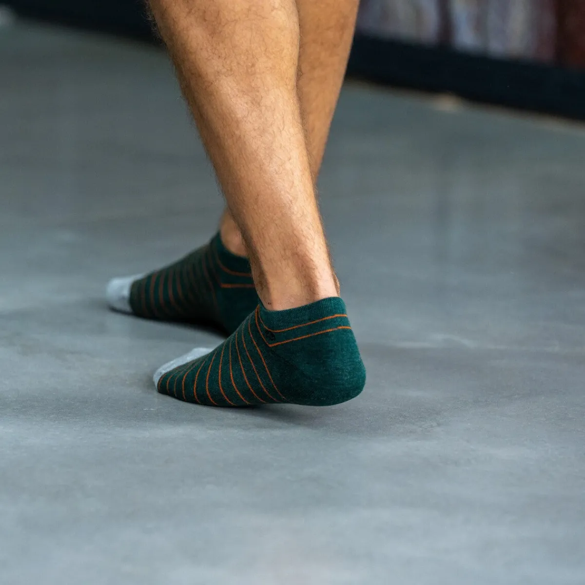 BILLYBELT Socquettes en coton peigné A rayures fines ->Homme Chaussettes Basses