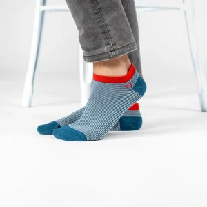 BILLYBELT Socquettes en coton peigné Rayées ->Homme Chaussettes Basses
