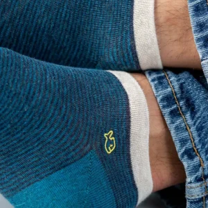 BILLYBELT Socquettes en coton peigné Rayées ->Homme Chaussettes Basses