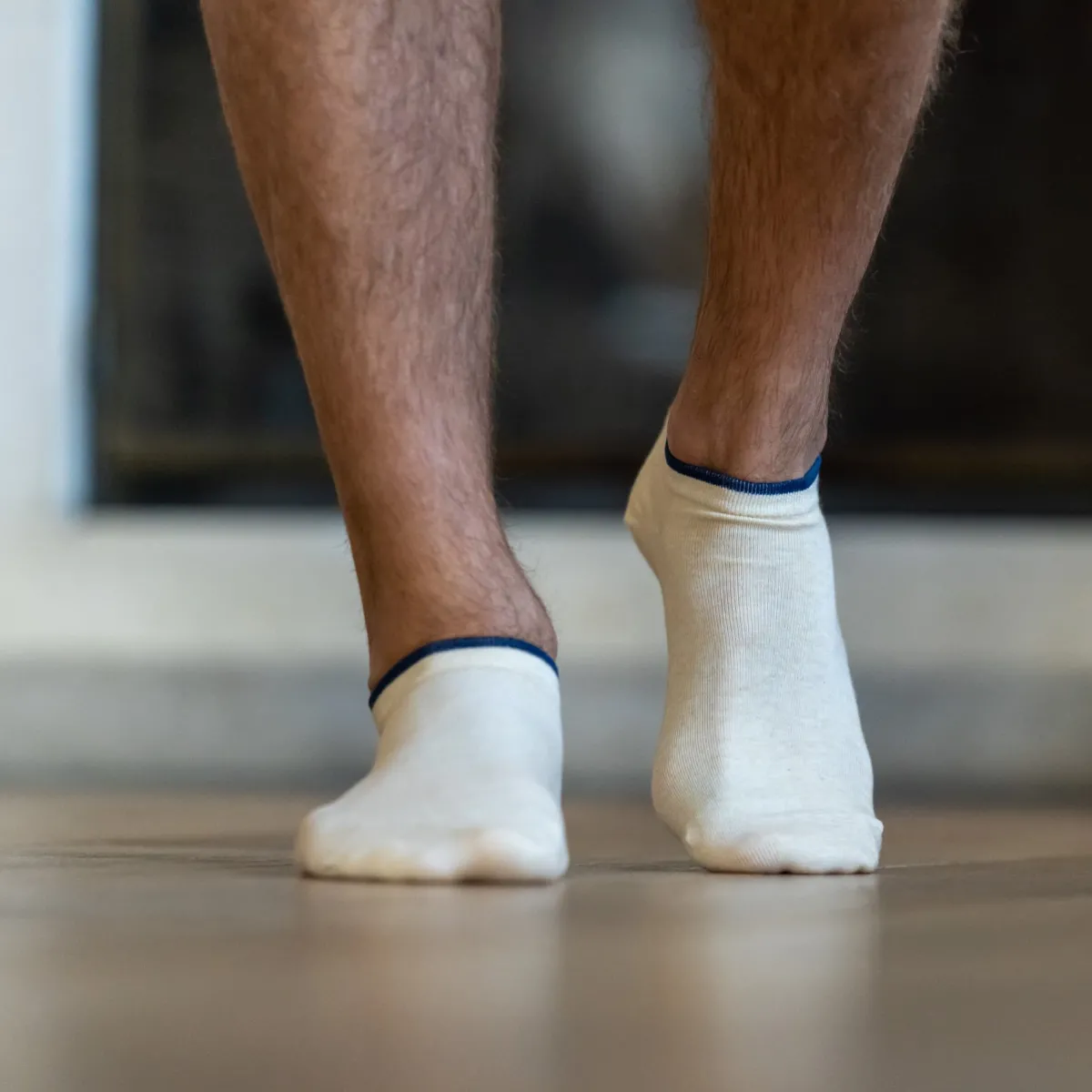 socquettes_en_coton_peign_unies__jaune_clair_chin_2.webp BILLYBELT Socquettes en coton peigné Unies - chiné>Homme Chaussettes Basses
