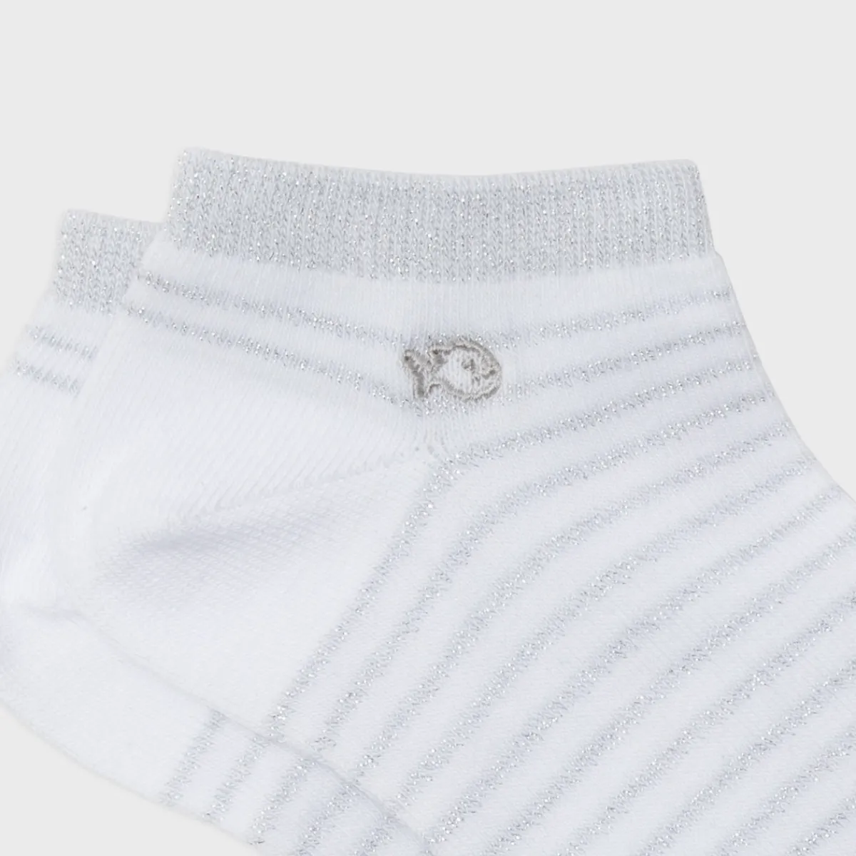 socquettes_pailletes_en_coton_peign_rayes__blanc_ray_argent_4.webp BILLYBELT Socquettes pailletées en coton peigné Rayées - Blanc, rayé argent>Femme Socquettes