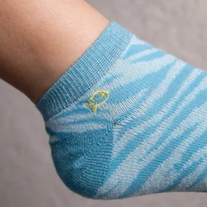 BILLYBELT Socquettes pailletées en coton peigné Zèbre ->Femme Socquettes