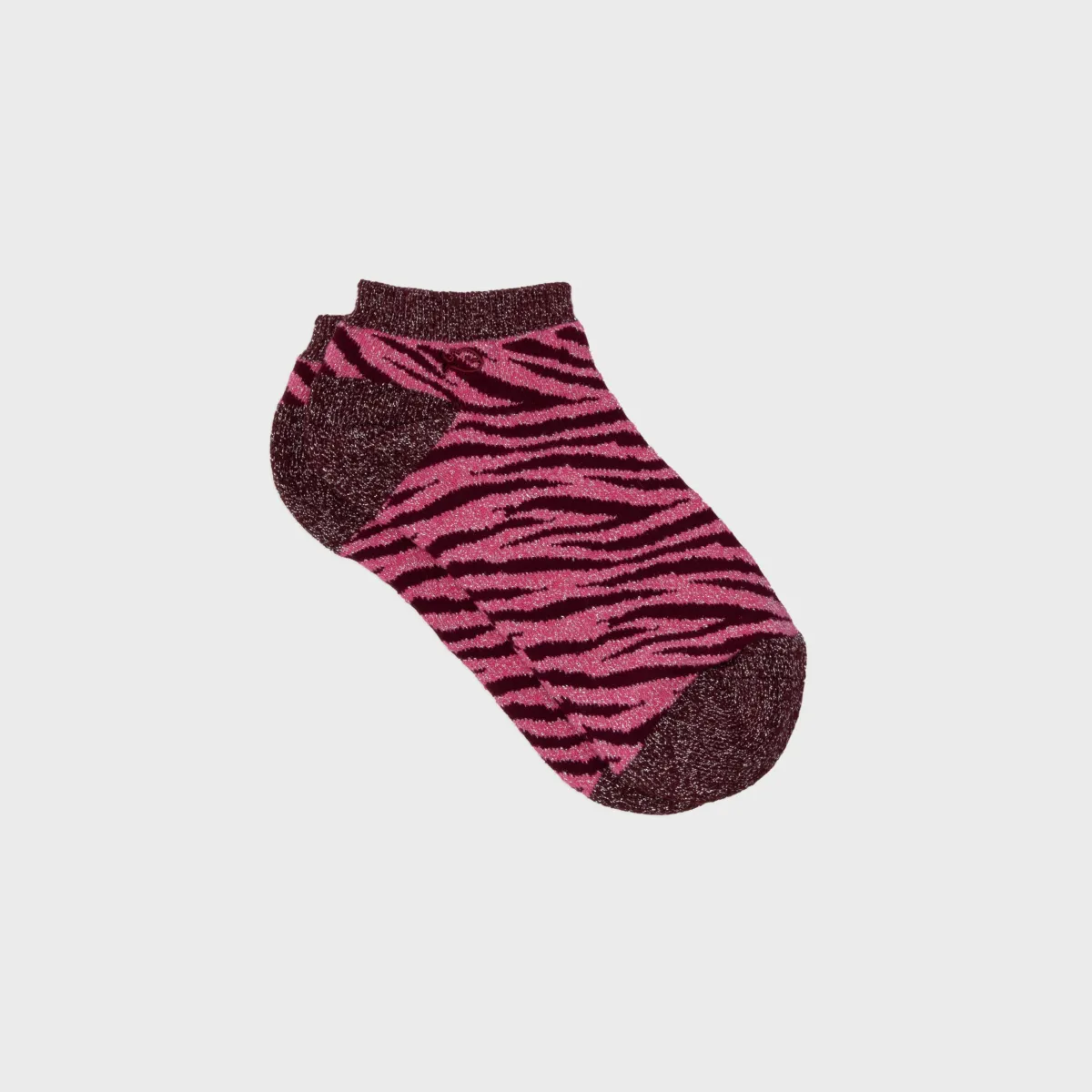 socquettes_pailletes_en_coton_peign_zbre__rose_1.webp BILLYBELT Socquettes pailletées en coton peigné Zèbre ->Femme Socquettes