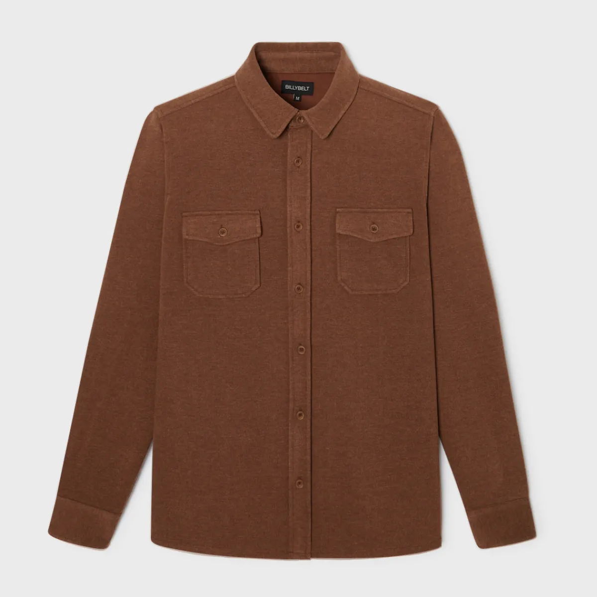 surchemise_en_polyester_recycl_marron_1.webp BILLYBELT Surchemise en polyester recyclé> Chemises Et Surchemises