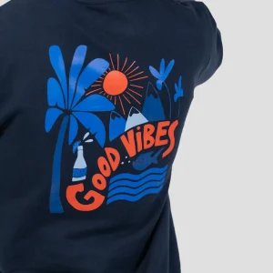 BILLYBELT Sweatshirt bleu imprimé MARIISORÉ x> Sweatshirts