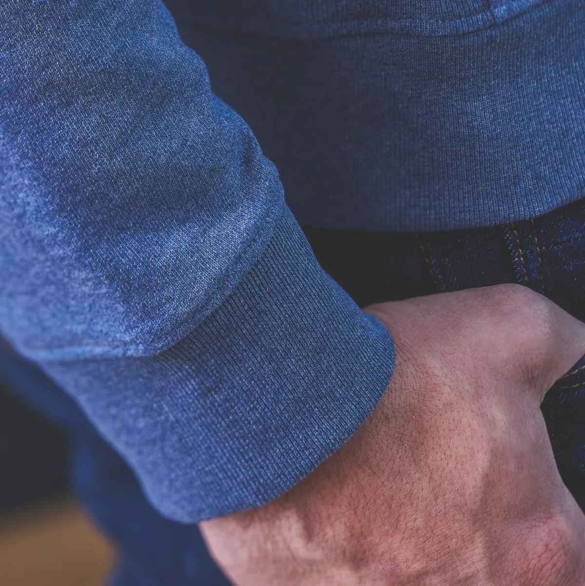 sweatshirt_en__coton_biologique_casual__bleu_chin_3.webp BILLYBELT Sweatshirt en 100% coton biologique Casual - chiné> Sweatshirts