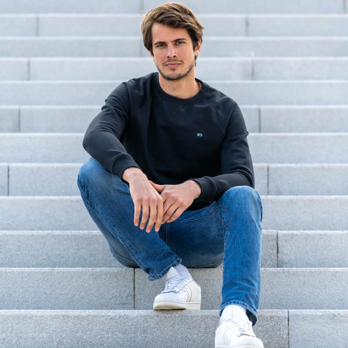 sweatshirt_en__coton_biologique_casual__gris_chin_0.webp BILLYBELT Sweatshirt en 100% coton biologique Casual - chiné> Sweatshirts