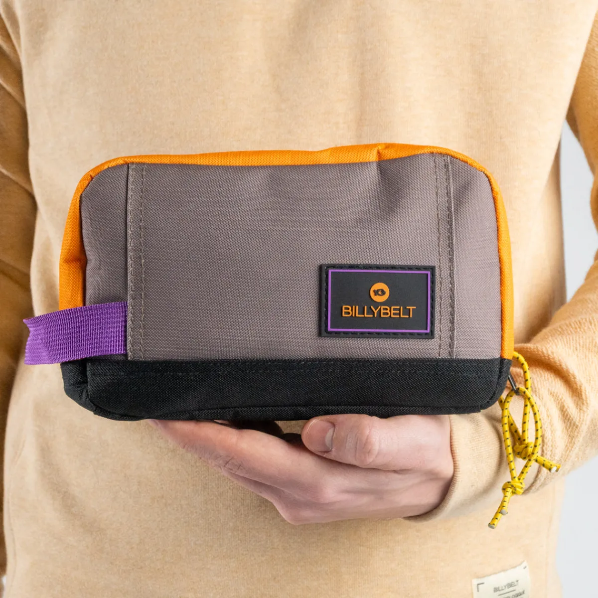 trousse_de_toilette__polyester_recycl_orange_taupe_0.webp BILLYBELT Trousse de toilette 100% polyester recyclé> Trousses De Toilette
