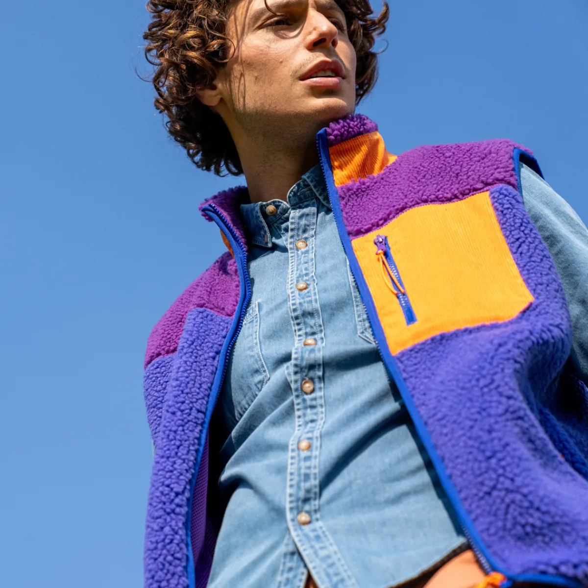 veste_sherpa_mixte_zippe_sans_manches_bubblegum_0.webp BILLYBELT Veste sherpa mixte zippée sans manches>Homme Vestes Et Pulls En Sherpa Homme