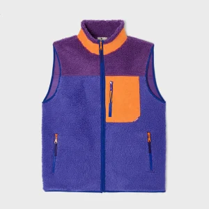 BILLYBELT Veste sherpa mixte zippée sans manches>Homme Vestes Et Pulls En Sherpa Homme