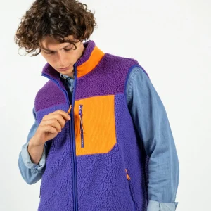 BILLYBELT Veste sherpa mixte zippée sans manches>Homme Vestes Et Pulls En Sherpa Homme