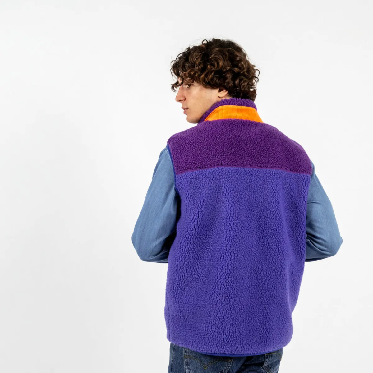 veste_sherpa_mixte_zippe_sans_manches_bubblegum_4.webp BILLYBELT Veste sherpa mixte zippée sans manches>Homme Vestes Et Pulls En Sherpa Homme