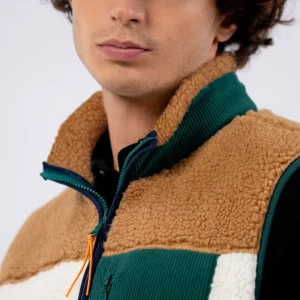 BILLYBELT Veste sherpa mixte zippée sans manches>Homme Vestes Et Pulls En Sherpa Homme